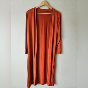 Orange Cardigan Size Small Very Good Condition